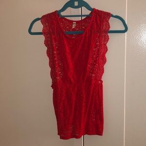 Free People lace tank